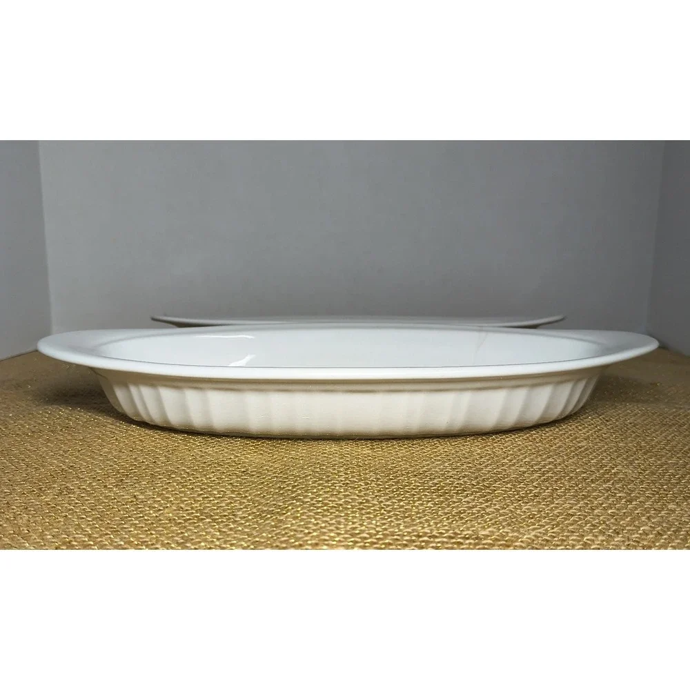 2 Corning Ware French White Stoneware 11